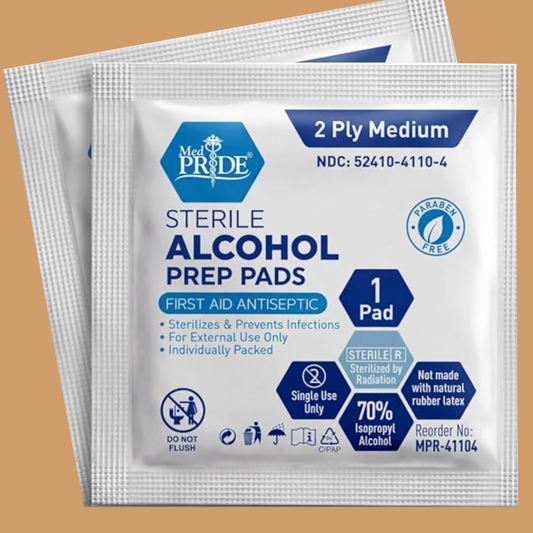 Toallitas de Alcohol Estériles de Grado Médico